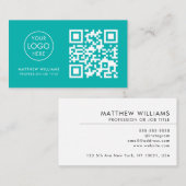 Professionele QR-code voor verpleegkundigen Visitekaartje (Voorkant / Achterkant)