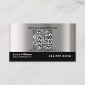 Professionele QR-code wasbeurt ramen schoonmaken Visitekaartje (Achterkant)