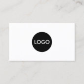 Professionele QR-code zwart-wit Visitekaartje (Voorkant)