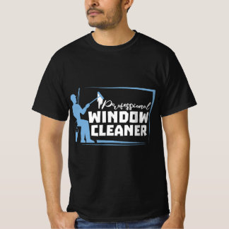 Professionele Raamreiniger Gift Washer Dad Husban T-shirt