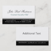 Professionele rand - zwart, wit ontwerp visitekaartje (Voorkant / Achterkant)