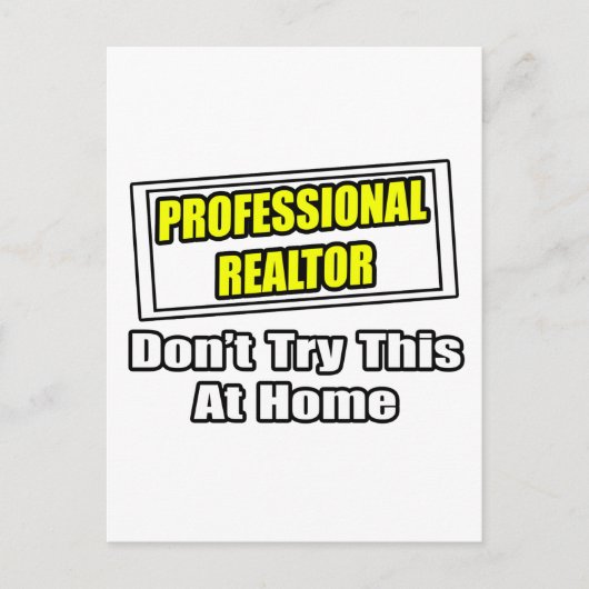 Professionele Realtor...Joke Briefkaart (Voorkant)