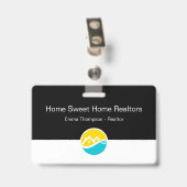 Professionele redacteur onroerend goed Personeelsn Badge (Achterkant met clip)