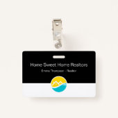 Professionele redacteur onroerend goed Personeelsn Badge (Achterkant met clip)