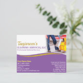 Professionele reiniging/joodse portionering briefkaart (Staand voorkant)