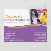 Professionele reiniging/joodse portionering briefkaart (Voorkant)