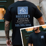 Professionele reiniging Logo Wassen Window Cleaner T-shirt<br><div class="desc">Verhoog de zichtbaarheid en professionaliteit van uw merk met onze Professional Cleaning Logo Washing Window Cleaner T-Shirt. Dit shirt is speciaal ontworpen voor bedrijven die zonnepanelenreiniging, glazenwassen en huishoudelijke en zakelijke schoonmaakdiensten aanbieden en beschikt over een aangepaste logo die prominent op zowel de voor- als achterkant wordt weergegeven. Het strakke...</div>