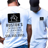 Professionele reiniging Logo Wassen Window Cleaner T-shirt