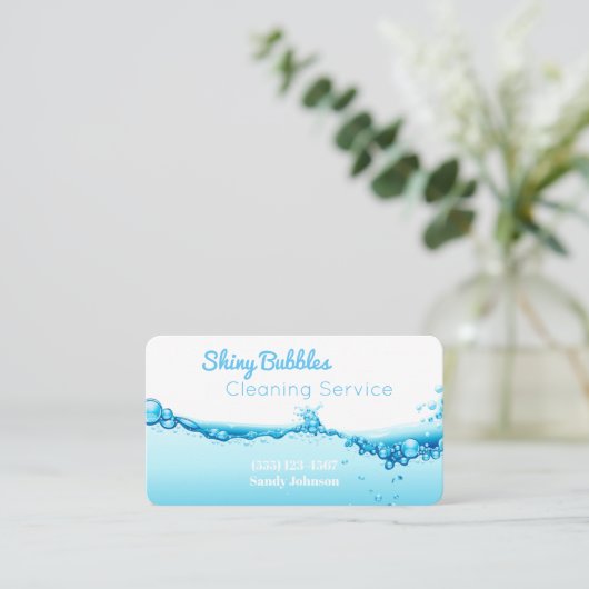 Professionele reiniging van waterspiegel visitekaartje (Staand voorkant)