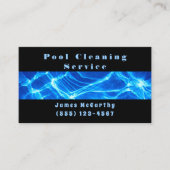 Professionele reiniging van zwembolonderhoud visitekaartje (Voorkant)