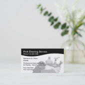 Professionele reiniging visitekaartje (Staand voorkant)