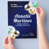 Professionele reinigingsbubbels flyer (Hand)