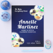 Professionele reinigingsbubbels flyer (Enkel)