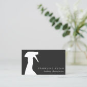 Professionele reinigingsservice Spuitfles Visitekaartje (Staand voorkant)