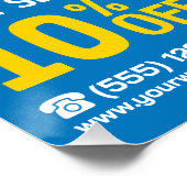 Professionele reinigingsservices - (glanzende afwe perfect poster (Hoek)