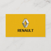 professionele renault - auto - dealer - kaart visitekaartje (Achterkant)