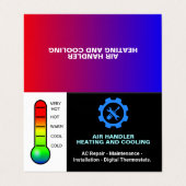 Professionele reparatie, verwarming en koeling HVA Visitekaartje (Buitenkant ongevouwen)