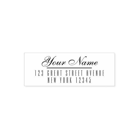 Professionele retour adres zelf inkt stempel (Design)