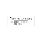 Professionele retour adres zelf inkt stempel (Design)