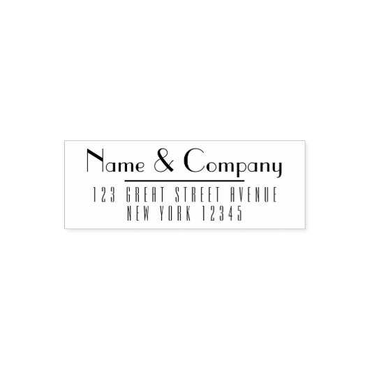 Professionele retour adres zelf inkt stempel (Design)