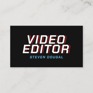 Professionele retro minimalistisch visitekaartje