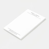 Professionele Retro Stijl Elegant Eenvoudig Post-it® Notes (Schuin)