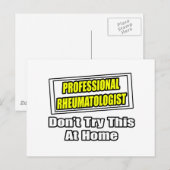 Professionele reumatoloog .. grap briefkaart (Voorkant / Achterkant)