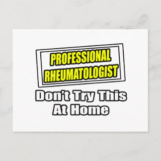 Professionele reumatoloog .. grap briefkaart
