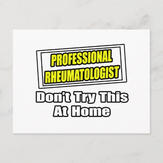 Professionele reumatoloog .. grap briefkaart (Voorkant)