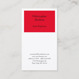 Professionele rode en witte vlekken, hoge zijde visitekaartje