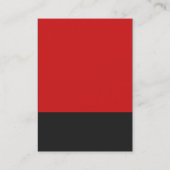 Professionele rode grijze kleur, gestreept uniek visitekaartje (Achterkant)