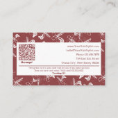 Professionele rokerige topaas & witte kapper kortingskaartje (Achterkant)