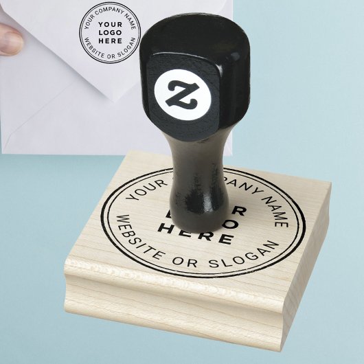 Professionele Ronde Rubberzegel met Zwart Inktstoo Rubberstempel