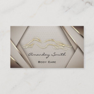 Professionele Roos Body Care Logo SPA Wellness Visitekaartje