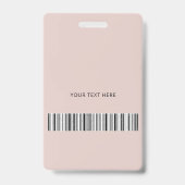 Professionele roze blush-notaris badge (Achterkant)