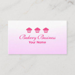 Professionele roze cupcake fade visitekaartjes
