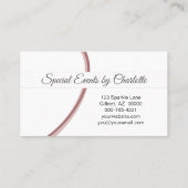 Professionele roze Glitter Custom Photo QR Code Visitekaartje (Achterkant)