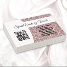 Professionele roze Glitter Custom QR Code