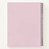 Professionele roze minimalist notitieboek (Achterkant)