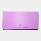 Professionele Roze Monogram Desk Mat (Voorkant)