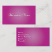 Professionele roze Visitekaartjes (Voorkant / Achterkant)