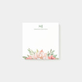 Professionele roze Waterverf bloemen Aangepast Post-it® Notes (Voorkant)