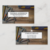 Professionele Rustieke Gereedschappen Carpenter Ho Visitekaartje (Voorkant / Achterkant)