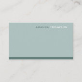 Professionele Sage Groene Eenvoudige Minimalistisc Visitekaartje (Voorkant)