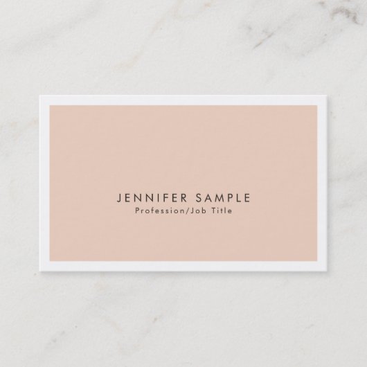 Professionele Salon Elegant Modern Creatief Ontwer Visitekaartje (Voorkant)