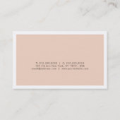 Professionele Salon Elegant Modern Creatief Ontwer Visitekaartje (Achterkant)