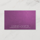 Professionele Salon Elegante Kleur Modern Creatief Visitekaartje (Achterkant)