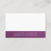 Professionele Salon Elegante Kleur Modern Creatief Visitekaartje (Achterkant)