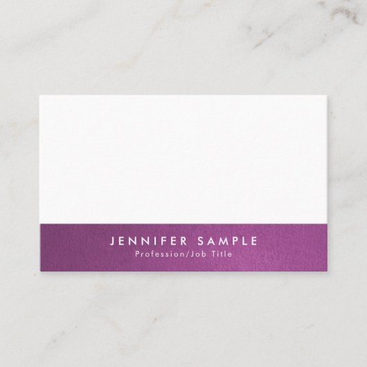 Professionele Salon Elegante Kleur Modern Creatief Visitekaartje (Voorkant)