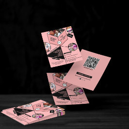 Professionele Salon Moderne Roze Blos Voeg foto's Flyer